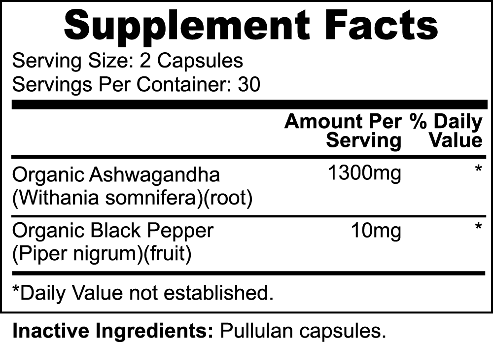 Ashwagandha -  powerful adaptogen that helps individuals calm their stress hormones.